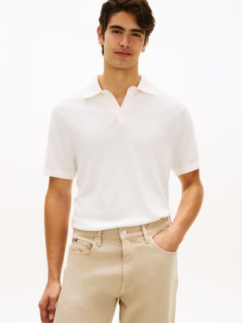 Bej Tricou Polo Smart Casual Cu Croiala Regular  Barbati