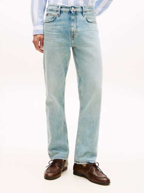 Blue Dover Whiskered Regular Straight Leg Jeans  Men
