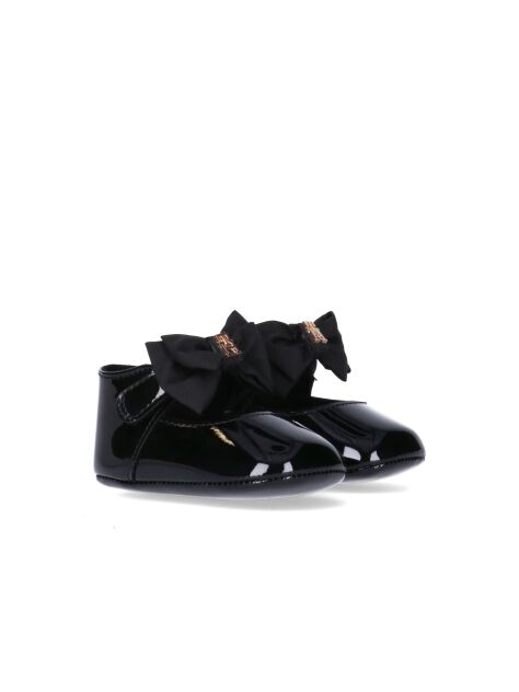 Negru Balerina Cu Velcro  Fete