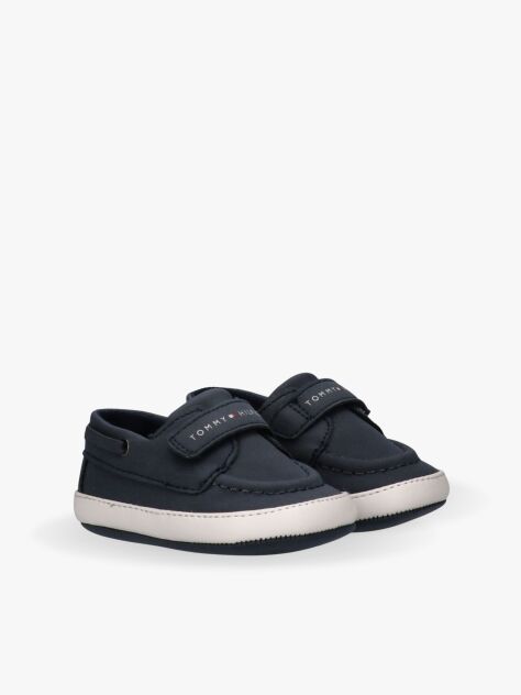 Blue Adidasi Cu Velcro Si Talpa Joasa  Baieti