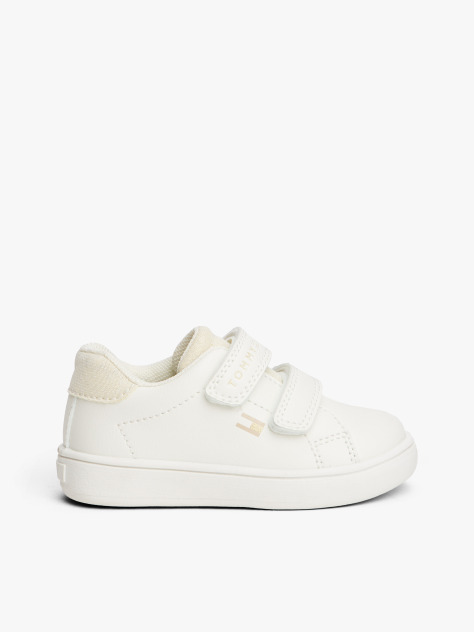 Alb Sneakers Hoop And Loop Cu Glitter La Steag  Fete