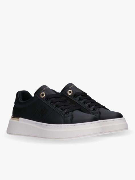 Black TH Monogram Lace-Up Trainers  Girls