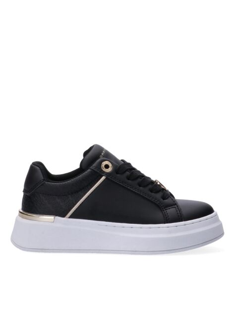 Negru Adidasi Cu Cordon Charm Si Monograma TH  Fete