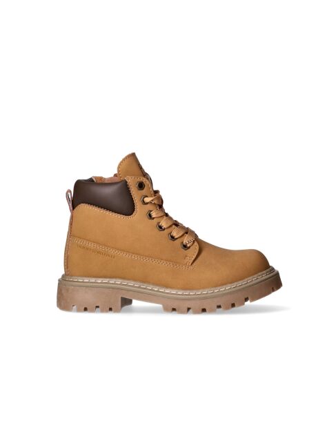 Yellow Cleat Debossed Ankle Boots  Kids Unisex
