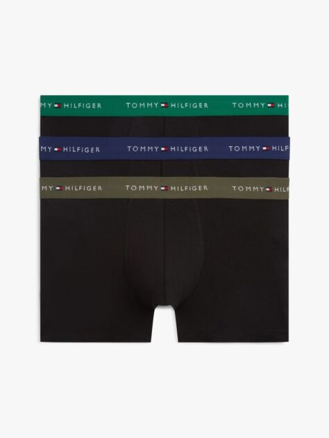 Multi Set De 3 Boxeri Cu Banda Elastica Si Logo Repetat  Barbati