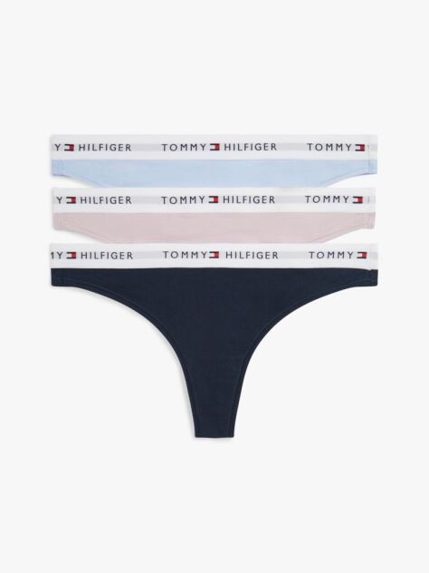Multi 3-Pack Chiloti Tanga Cu Logo Pe Talie  Femei