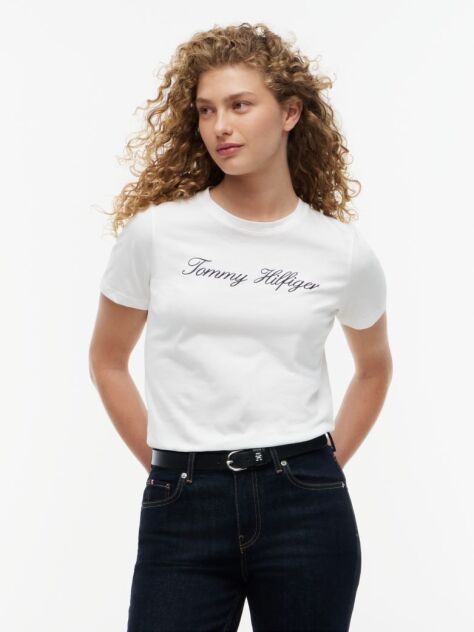 White Regular Crew Neck T-Shirt  Women