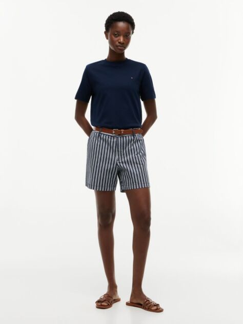 Blue Tricou Boxy Din Tricot Interlock  Femei