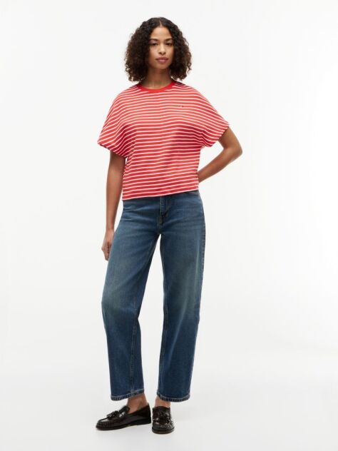 Multi Tricou Cu Guler Rotund Si Maneci Tip „Batwing”  Femei