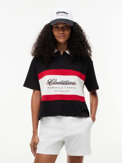 Negru TH x Cadillac Formula 1® Team Polo Shirt  Femei