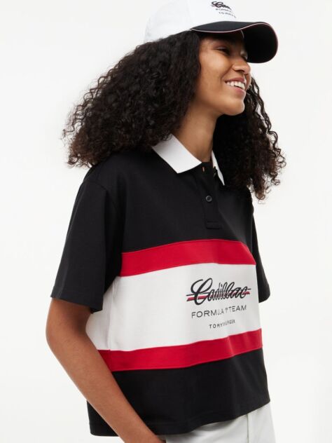 Negru TH x Cadillac Formula 1® Team Polo Shirt  Femei