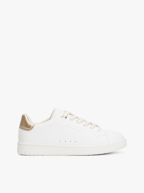 Alb Pantofi Sport Cu Siret Low Cut  Fete