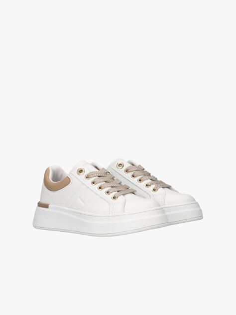 Alb Pantofi Sport Cu Siret Low Cut  Fete