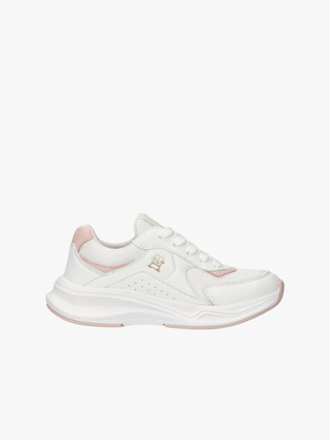 Alb Pantofi Sport Cu Siret Th Monogram  Fete