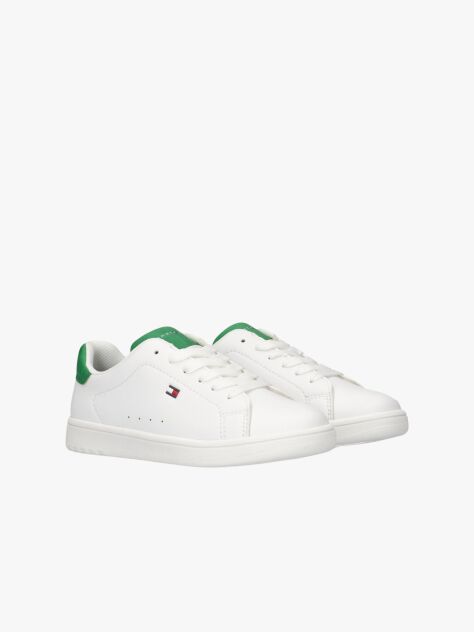Alb Pantofi Sport Flag Cu Toc Contrastant  Copii unisex