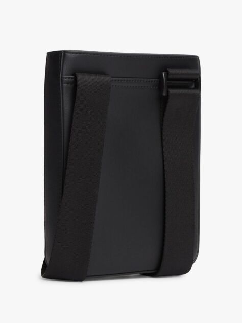 Negru Geanta Crossbody Cu Logo Metalic  Barbati