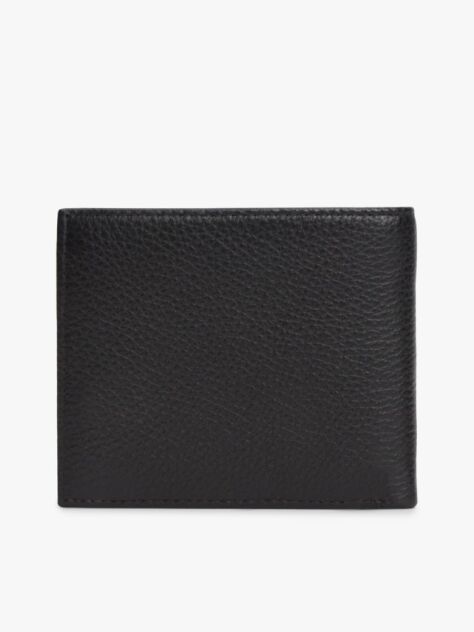 Negru Portofel Bifold Din Piele Cu Compartimente Pentru Carduri Si Monede  Barbati