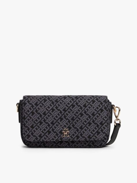 Negru Geanta Hilfiger Icon Crossbody Jacquard  Femei