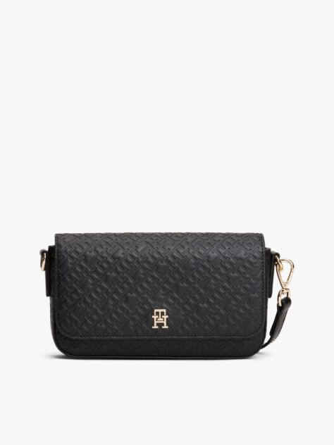 Negru Geanta Crossbody Hilfiger Icon Cu Logo Embosat  Femei