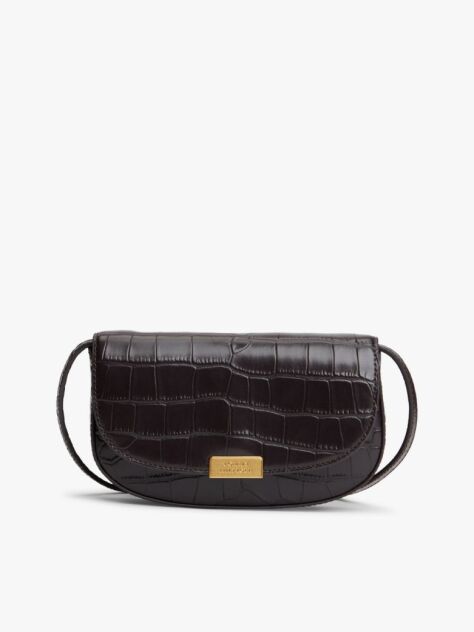 Maro Geanta Crossbody Din Piele Cu Imprimeu Croco  Femei