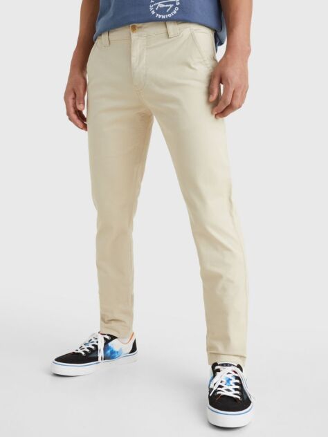 Bej Pantaloni Chinos Slim Fit Scanton  Barbati