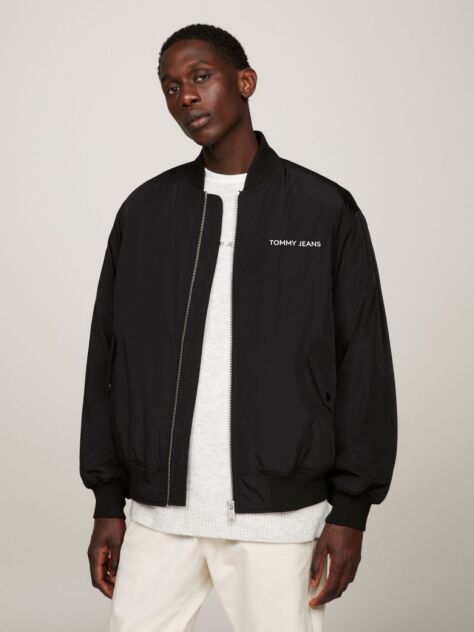 Black Classics Tonal Logo Bomber Jacket  Men
