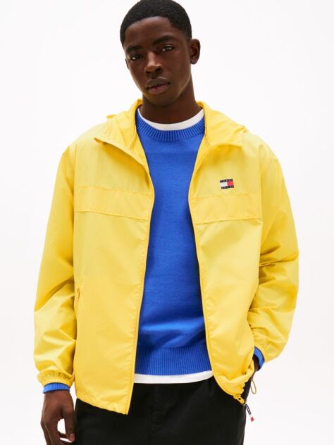 Galben Jacheta Windbreaker Usoara Cu Fermoar Chicago  Barbati