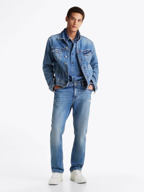 Denim Ryan Distressed Slim Straight Jeans  Men