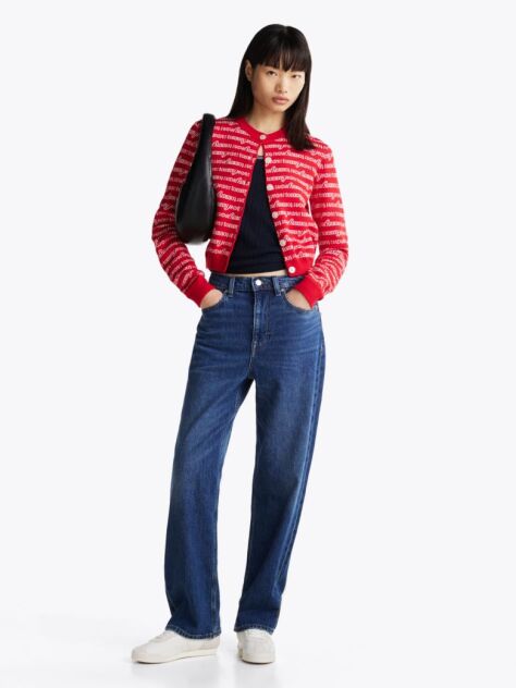 Denim Faded High Rise Slim Straight Jeans  Women