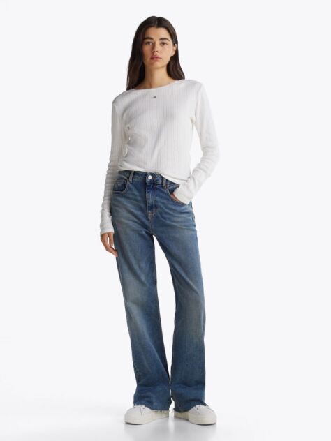 Denim Mia Faded Mid Rise Relaxed Jeans  Women