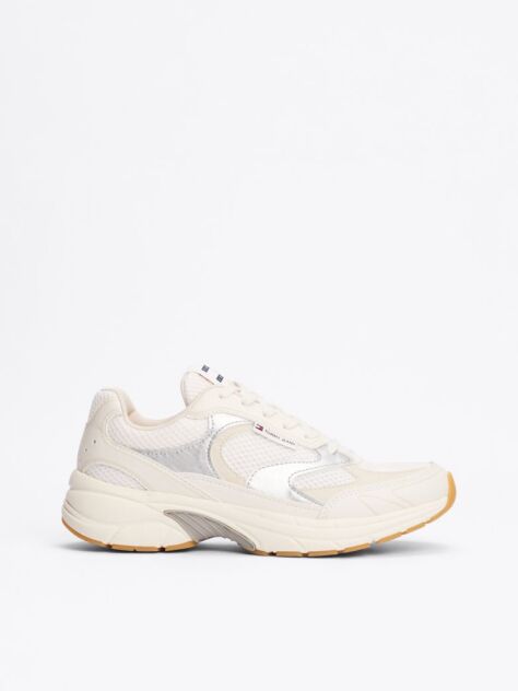 Bej Pantofi Sport Cu Contrast Metalic  Femei