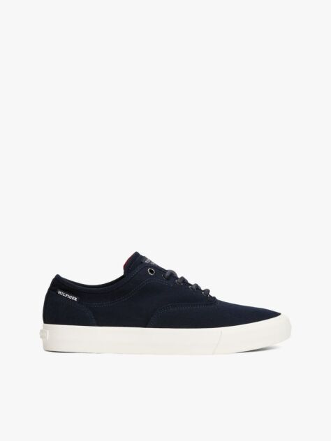 Blue Pantofi Sport Din Panza Cu Logo Embosat  Barbati