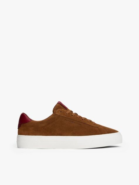 Brown Suede Cupsole Trainers  Men