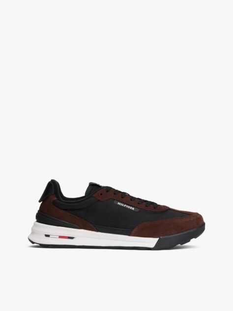 Multi Sneakers Retro Cu Piele Intoarsa Si Talpa Cleat  Barbati