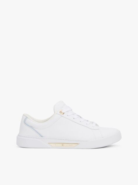 Alb Pantofi Sport De Teren Din Piele  Femei