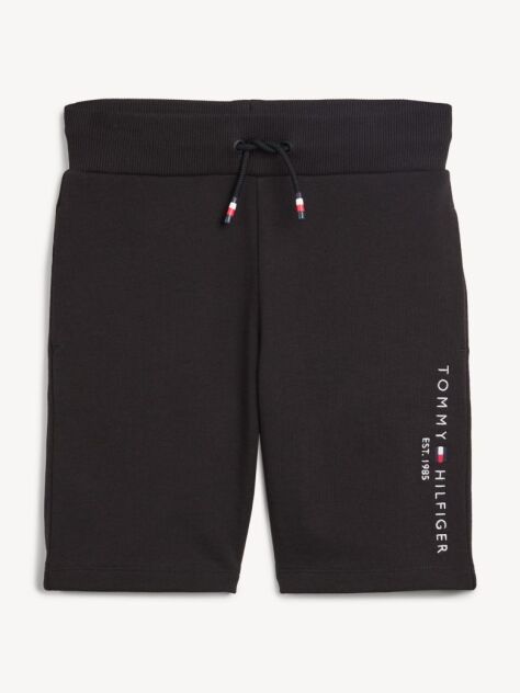 Black Essential Drawstring Sweat Shorts  Boys