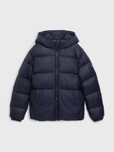 Blue Essential Hooded Padded Jacket  Boys
