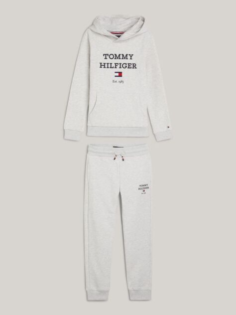 Grey Logo Hoody And Joggers Set  Boys