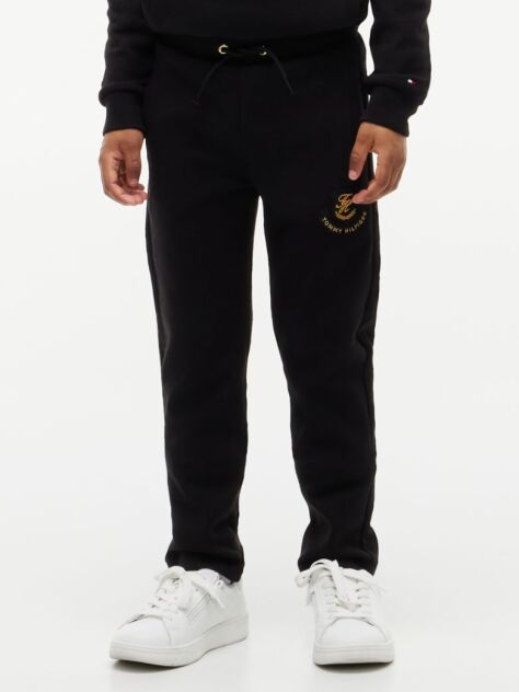 Negru Pantaloni Joggers Cu Logo  Baieti