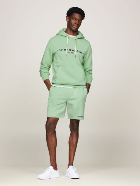 Green Tommy Logo Hoody  Men