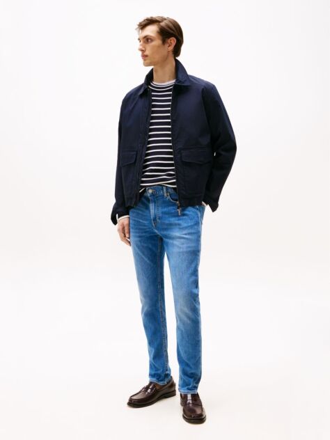 Blue Whiskered Slim Jeans  Men