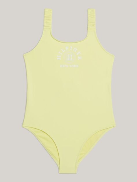 Galben Costum De Baie Hilfiger Monotype  Fete