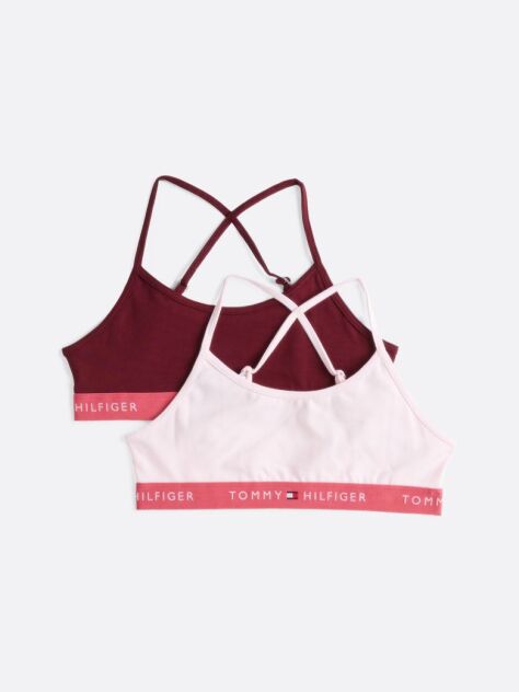 Multi Set 2 Bustiere Bralette Necaptusite Cu Bretele Crossover  Fete