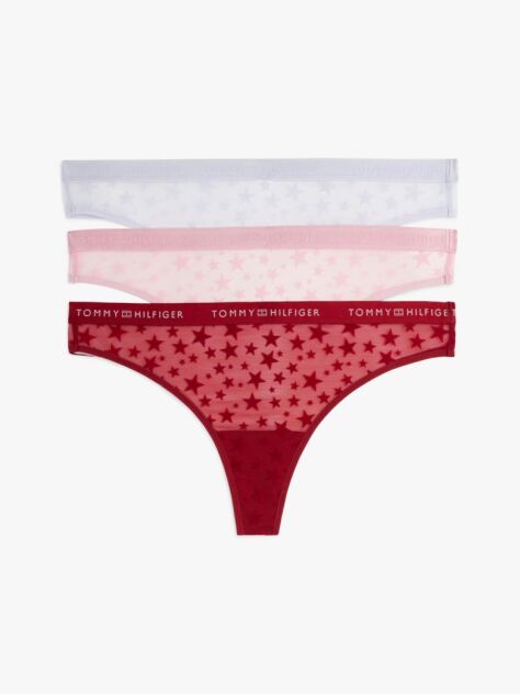 Multi 3-Pack Essential Mesh Thongs Gift Box  Women