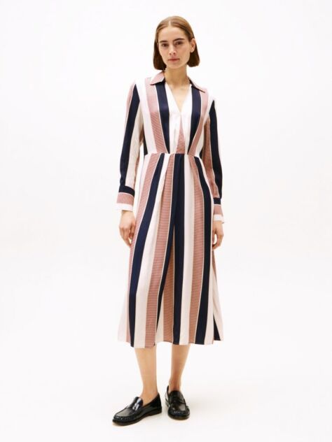 Multi Rochie Maxi Cu Dungi Globale  Femei