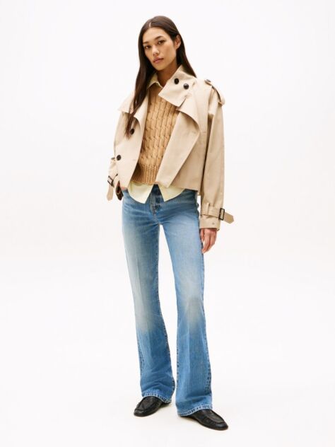 Blue Faded Mid Rise Bootcut Jeans  Women
