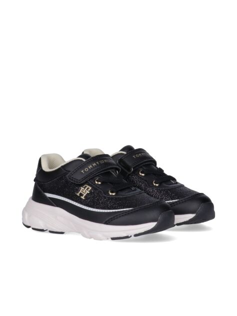 Negru Adidasi Cu Logo Si Inchidere Hook And Loop  Fete
