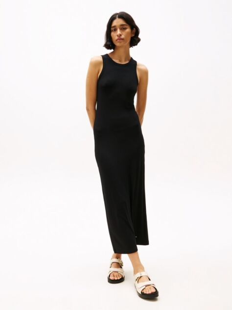 Negru Rochie Midi Bodycon Tricotata  Femei