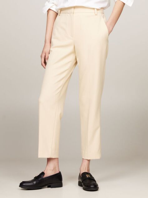 Bej Pantaloni Slim Fit Drepti  Femei