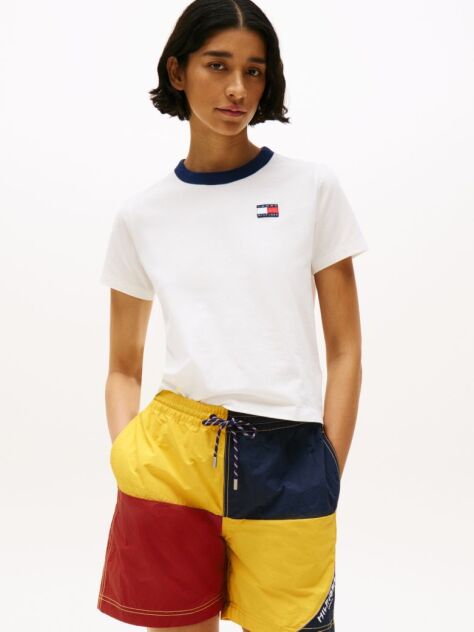 Bej Tricou Hilfiger Sailing Relaxed Back Logo  Femei